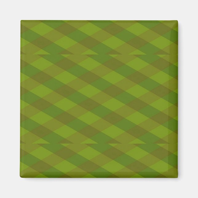 Checkered art pattern magnet (Front)
