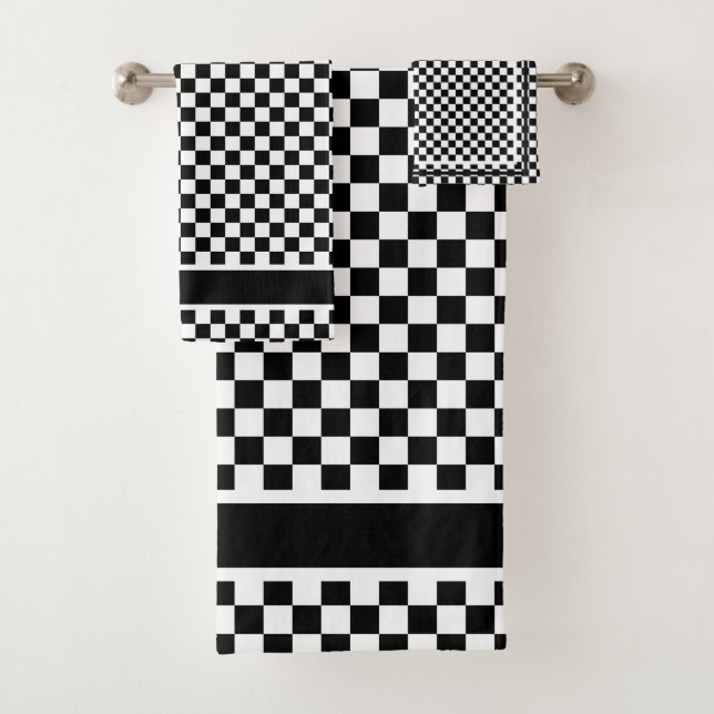 Checkered Bath Towel Set (Insitu)