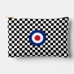 Checkered Black Racing Target Miod Accessory Pouch