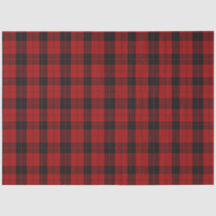 Checkered Christmas Red Buffalo Plaid Tissue Paper