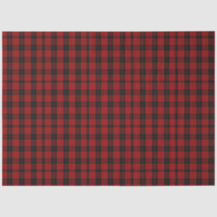 Checkered Christmas Red Buffalo Plaid Tissue Paper