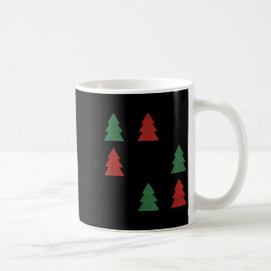 Checkered Christmas Tree Graphic Crewneck Swea Fun Coffee Mug