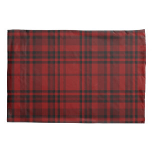 CHECKERED COUNTRY PLAID RED  PILLOWCASE