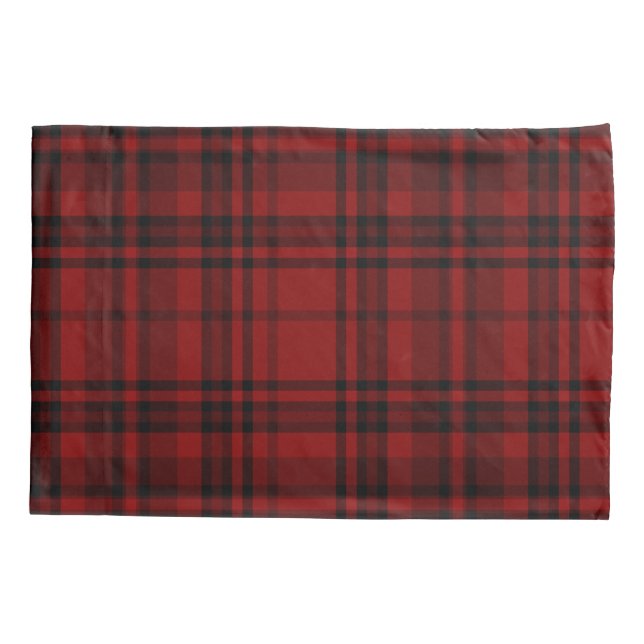 CHECKERED COUNTRY PLAID RED  PILLOWCASE (Back)