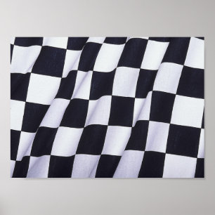 Checkered flag poster