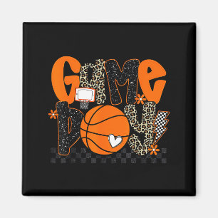 Checkered Game Day Basketball Srts Lover Men Women Magnet