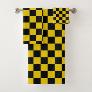 Checkered Gold and Black