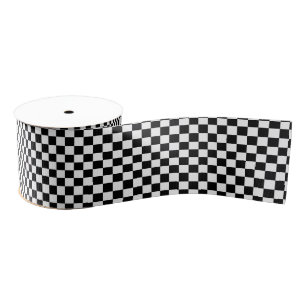 Checkered Grosgrain Ribbon