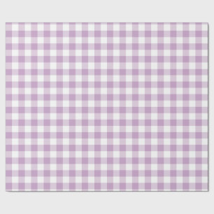 Checkered lilac and white wrapping paper