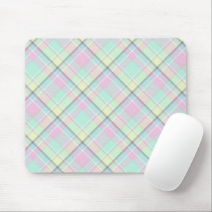 Checkered pattern of caramel colors. mouse pad