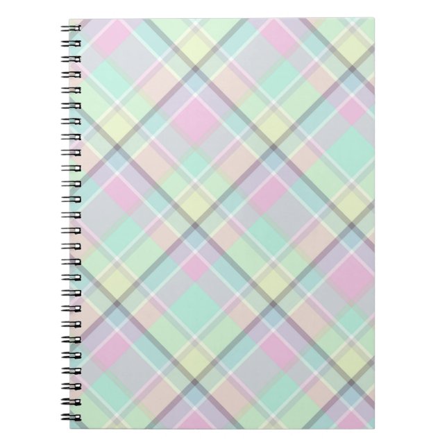 Checkered pattern of caramel colors. notebook (Front)
