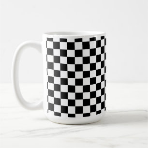 Checkered Pattern With The Custom Name Coffee Mug