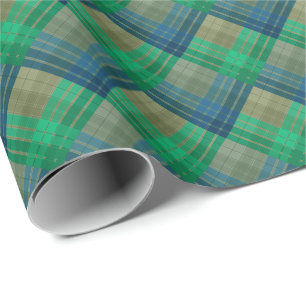 Checkered pattern with zig zag coloring wrapping paper