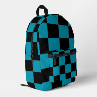 Checkered Printed Backpack