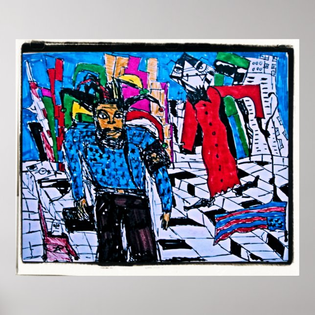 CHECKERED STREET POSTER (Front)