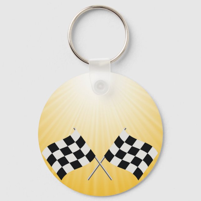 checkered symbol keychain (Front)