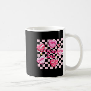 Checkered Valentine You Are Loved Worthy Enough Ca Coffee Mug