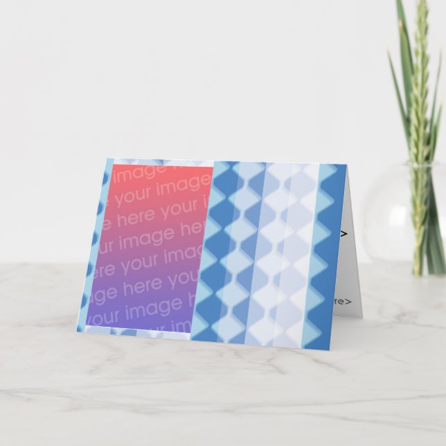 Checkers and Stripes Card (Front)