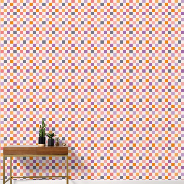Checkers Pastel Cozy  Wallpaper (Hallway)
