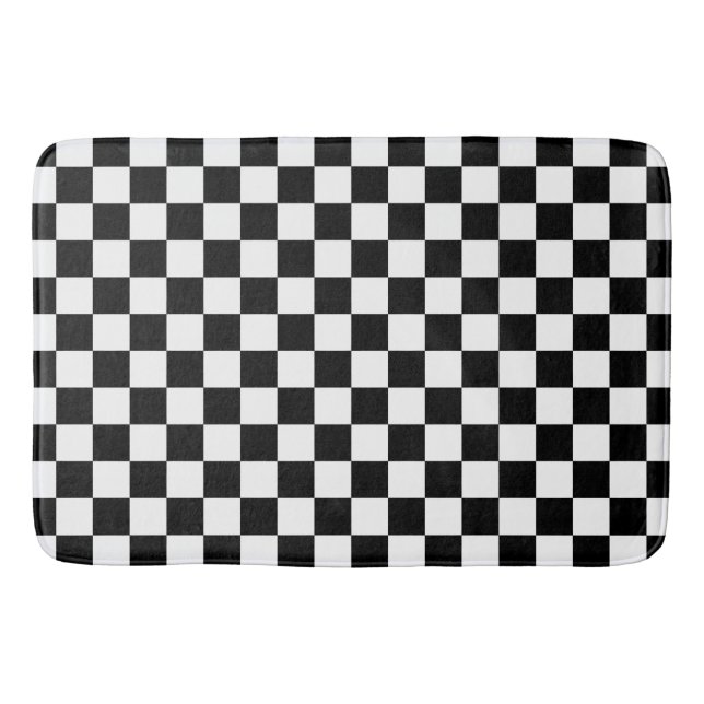 Checkers..with your own colours. bath mat (Front)