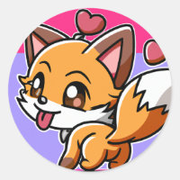 Checkie Cute Kawaii Chibi Fox