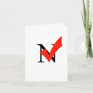 Checking In Card