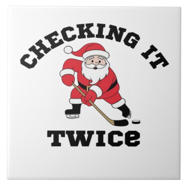 Checking it Twice Santa  Tile (Front)