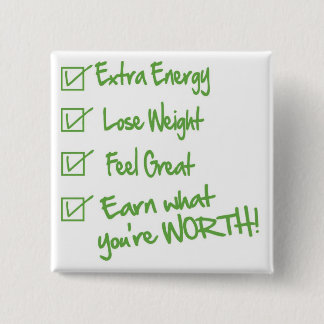 Checklist 2 Inch Square Button