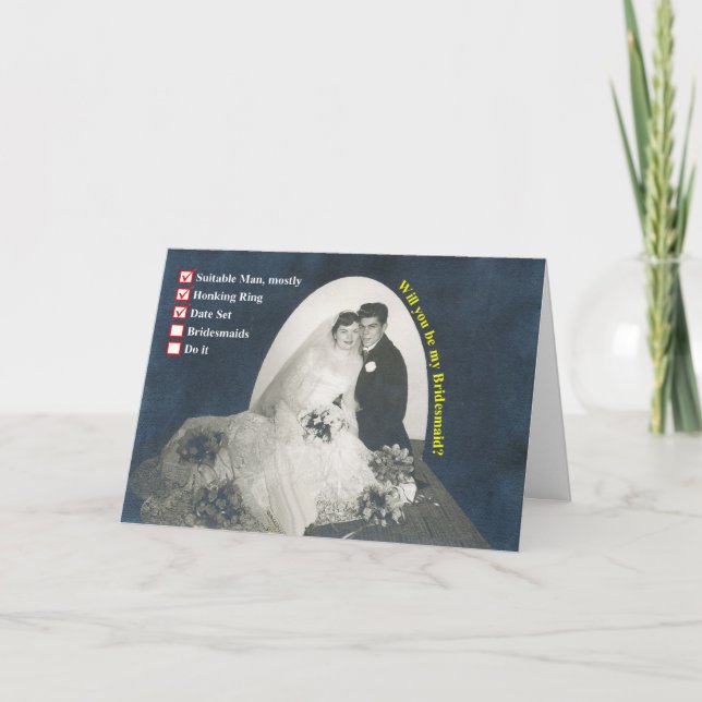 Checklist Bridesmaids! Invitation (Front)