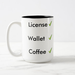 Checklist to Not Forget Two-Tone Coffee Mug