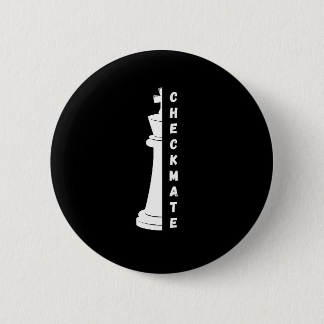 Checkmate 2 Inch Round Button (Front)