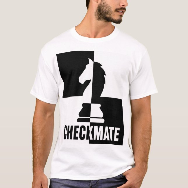 Checkmate Chess Knight Strategy T-Shirt (Front)