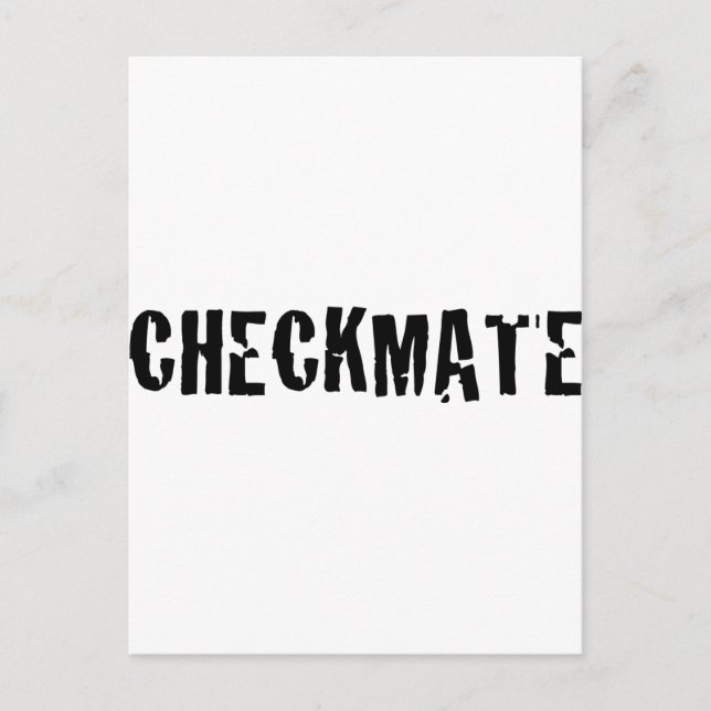checkmate chess postcard (Front)