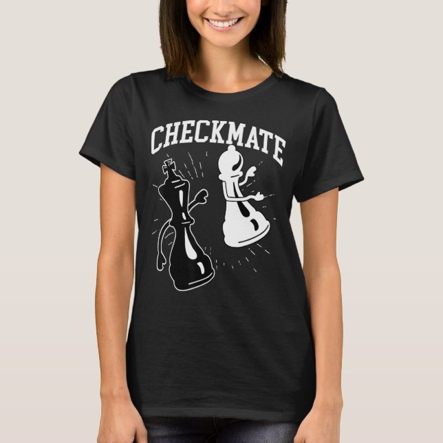 Checkmate Chess table elements Players T-Shirt (Front)