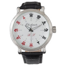 Checkmate Chess Watch Red and Black