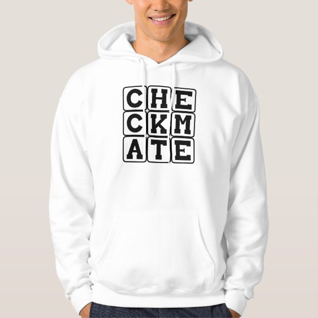 Checkmate, Finishing Chess Move Hoodie (Front)