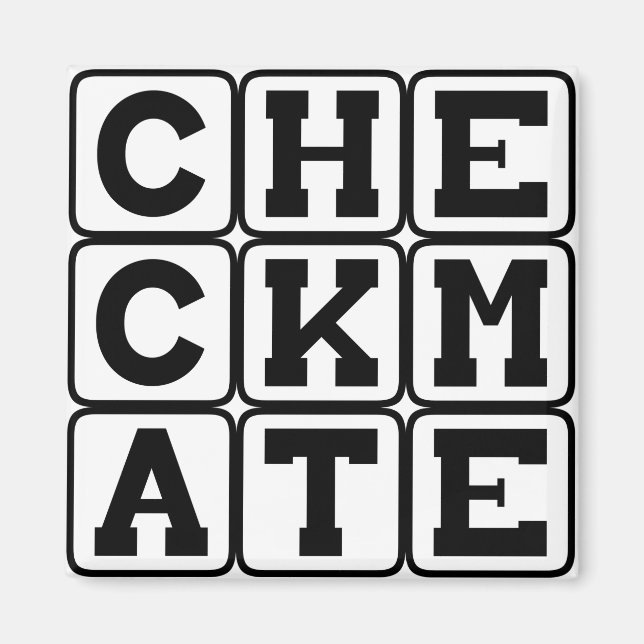 Checkmate, Finishing Chess Move Magnet (Front)
