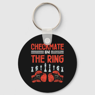 Checkmate In The Ring Chess Boxing Fusion Keychain