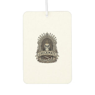 Checkmate Skull King Vintage Chess Air Freshener