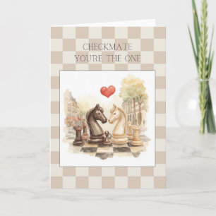 Checkmate You’re the One Romantic Chess Love Card