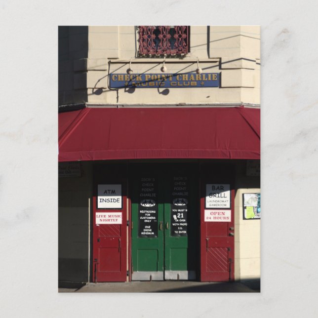 Checkpoint Charlie, Carte postale de La Nouvelle-O (Devant)