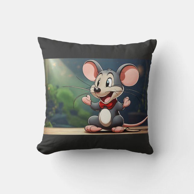  Cheddar Chuckles Throw Pillow (Front)