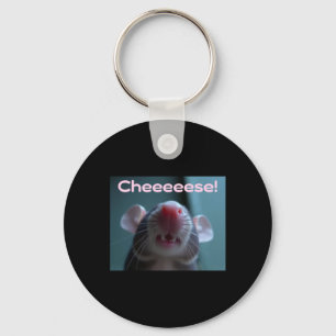 Cheeeeese! Pet Rat Sticker Keychain