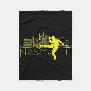 Cheek Creations Nashville Soccer City Mls , Men's  Fleece Blanket