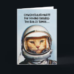 Cheeky 21st Birthday Card<br><div class="desc">Funny 21st Birthday Greeting Card congratulates someone turning 21 years old</div>