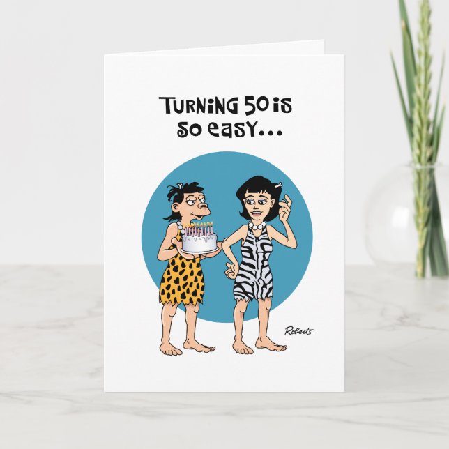 Cheeky 50th Birthday Card (Front)
