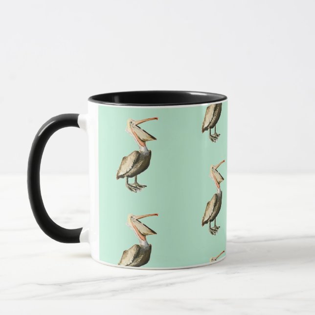 Cheeky and fun pelican mug (Left)