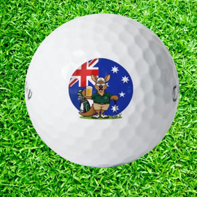  cheeky Aussie Kangaroo Golf Balls (combine bold Aussie attitude with pro-level performance,)