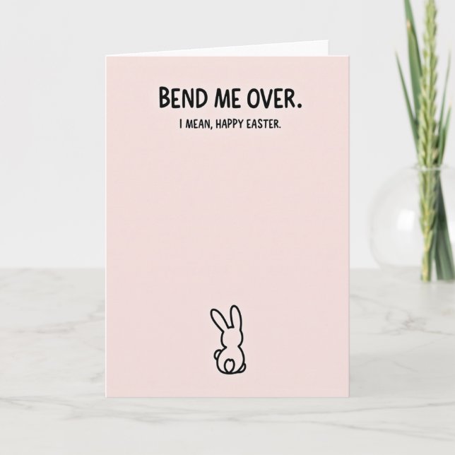 Cheeky Bunny Message Card (Front)