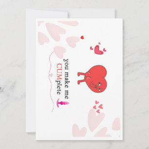 Cheeky Charm: Funny Love Card to Make Him Complete